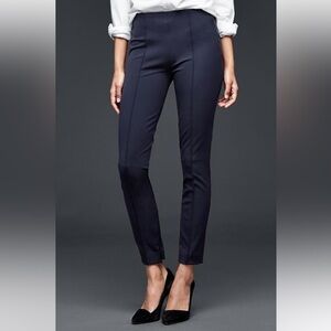 Gap Bi-Stretch Side-Zip Skinny Pants, Size 6, Navy